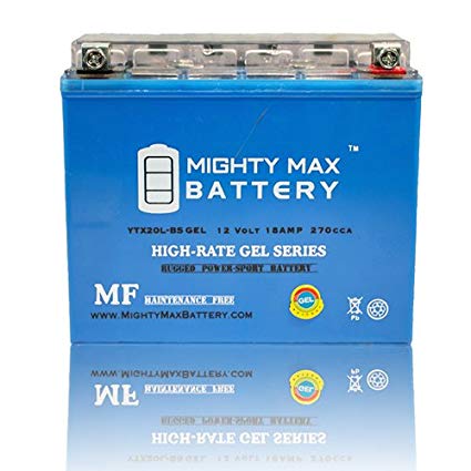 Mighty Max Battery YTX20L-BS GEL 12V 18AH Battery for Kawasaki JT900 STS, STX 1997-2005 brand product