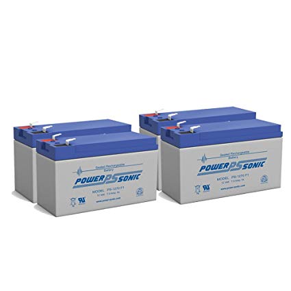 Powersonic Liebert GXT2-1000RT120, GXT2-1500RT120 UPS Battery MK ES7-12 T2 Replacement - 4 Pack
