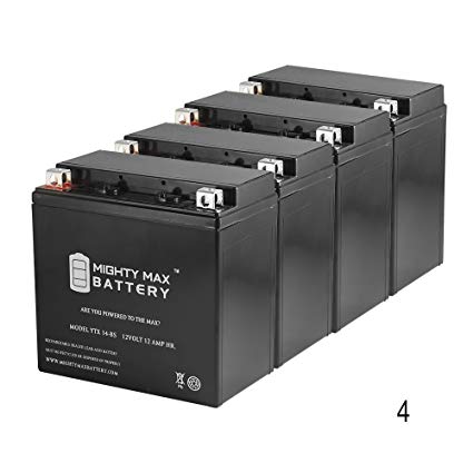 Mighty Max Battery YTX14-BS 12V 12AH Replaces Kawasaki KVF KFX 750 700 650 VN800-4 Pack brand product