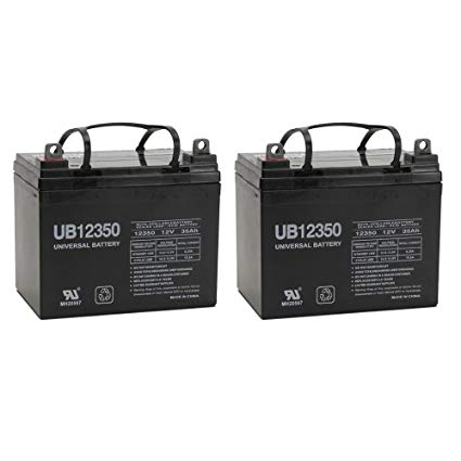 Universal Power Group UB12350 12V 35Ah PRIDE Victory AGM1234T Scooter Replacement Battery - 2 Pack