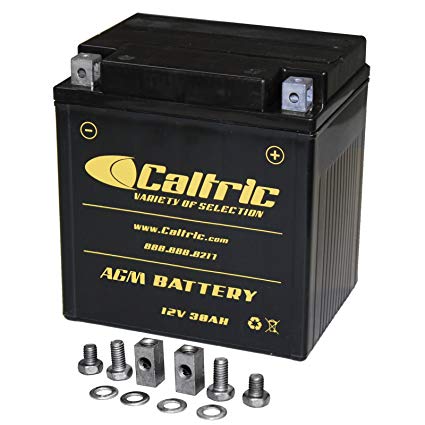 CALTRIC AGM BATTERY Fits HARLEY DAVIDSON FLHTC ELECTRA GLIDE CLASSIC 1997-2005 2007-2013