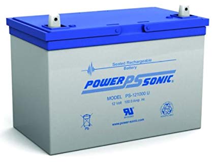 Powersonic PS-121000U 12 Volt, 100 AH Rechargeable Lead Acid Battery
