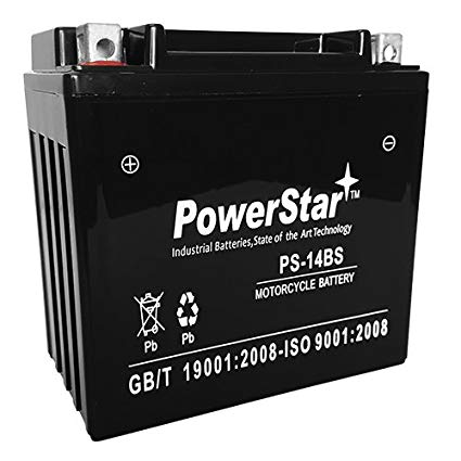 POWERSTAR 14-BS Battery for Suzuki 650cc AN650 Burgman (2003-2010)