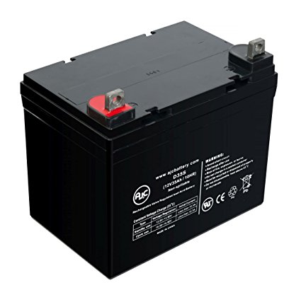 Pillar Technology Deluxe PowerChair 12V 35Ah Scooter Battery - This is an AJC Brand Replacement
