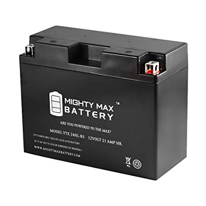 Mighty Max Battery YTX24HL-BS 12V 21AH Battery for Honda 1500 GL1500 Gold Wing 1988-2000 brand product