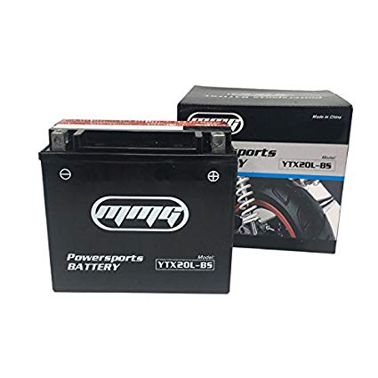 YTX20L-BS Battery Maintenance Free fits HARLEY DAVIDSON XL, XLH (Sportster), FLST Series (Softail), FXD/FXST Series (Dyna), CVO Dyna Softail