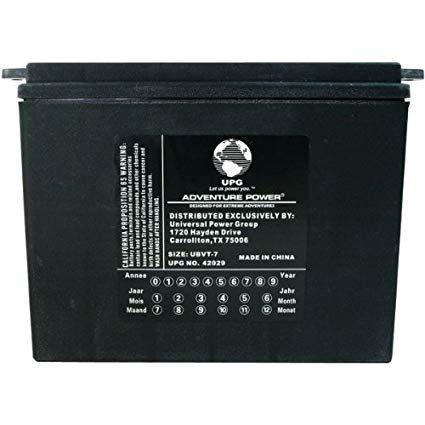 UPG Product-UPG 42029 UBVT-7, Sealed AGM V-Twin Power Sports Battery