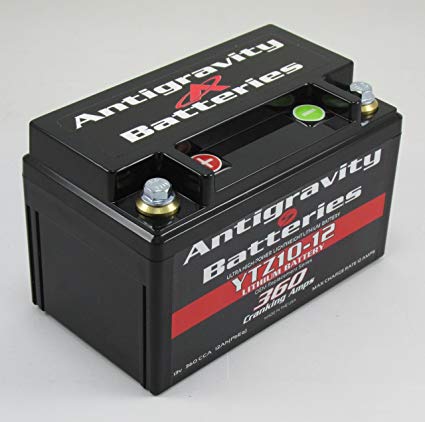 Antigravity Batteries - Lightweight Motorcycle Lithium Ion Battery - OEM Case 12 Cell YTZ10-12 - MADE IN THE USA - 2 Pounds 4 Ounces - 360 CCA - Chopper Bobber Cafe Racer Harley