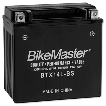 BikeMaster Maintenance Free Battery BTX14L-BS