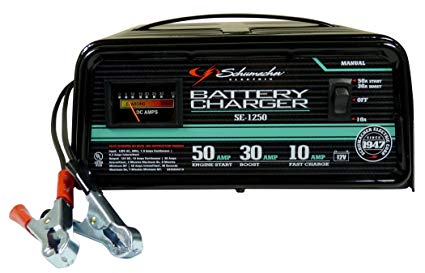 Schumacher SE-1250 Manual Operation 10 and 30 Amp Charger with 50 Amp Emergency Engine Start