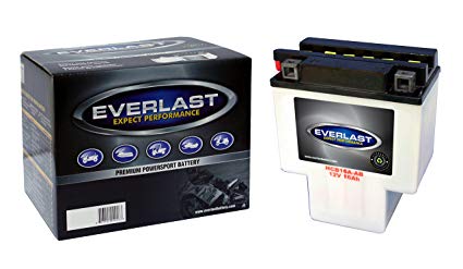 EverLast HCB16A-AB 12V Conventional Battery with Acid Pack (5 7/8 L X 3 9/16 W X 7 1/8 H)