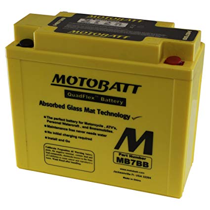 MotoBatt MB7BB (12V 9 Amp) 150CCA Factory Activated QuadFlex AGM Battery