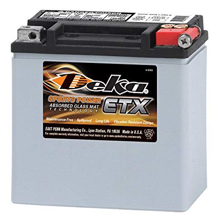 Deka Power Sports ETX14L Battery