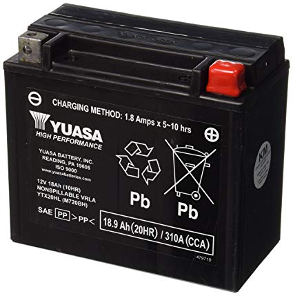 Yuasa YUAM720BH YTX20HL Battery
