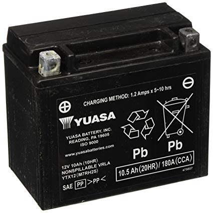 Yuasa YUAM7RH2S YTX12 Battery
