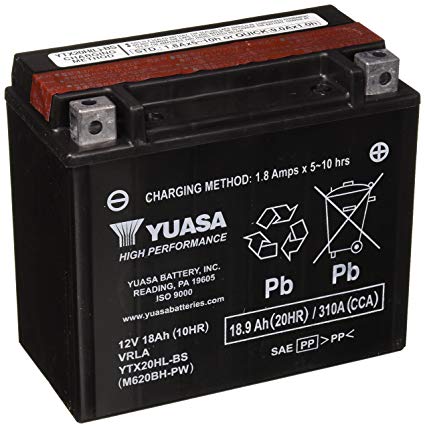 Yuasa YTX20HL-BS-PW Performance Battery